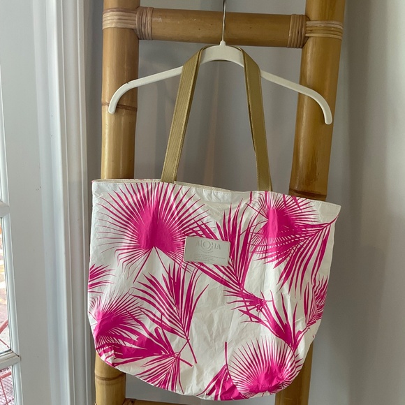 ALOHA Collection Day Tripper Day Palms Electric Neon Pink/White Bag - Picture 6 of 10